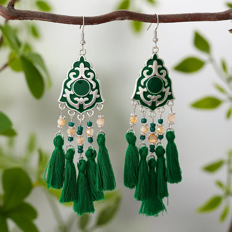 Boucle d'oreilles ethnique