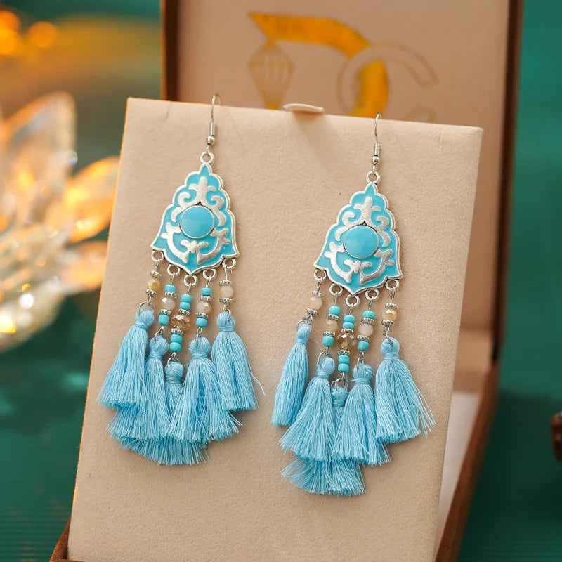 Boucle d'oreilles ethnique