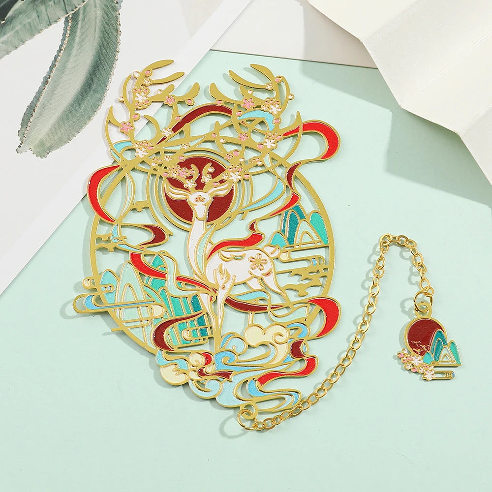 Marque page Bêtes divine chinoise