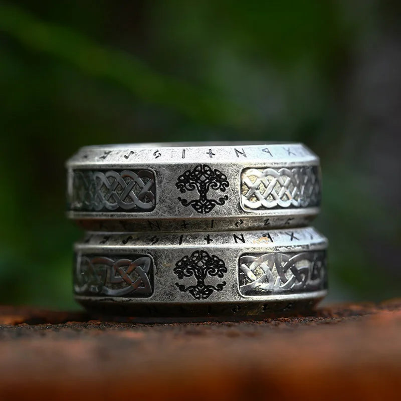 Anneaux rune viking Arbre de vie