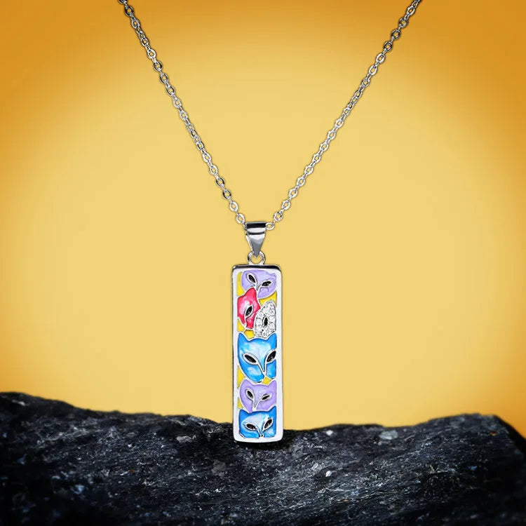 Set Bijoux Kitty color Bague/Boucle d'oreille/Pendentif fait main