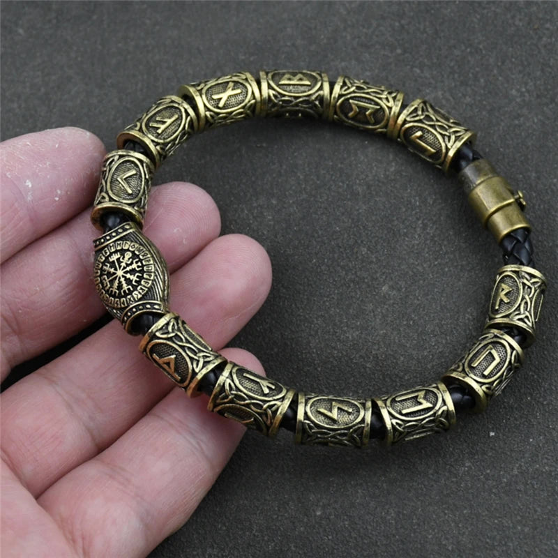 Bracelet Viking Vegvisir 3/11/13 Runes