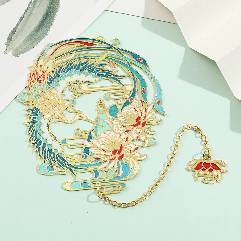 Marque page Bêtes divine chinoise