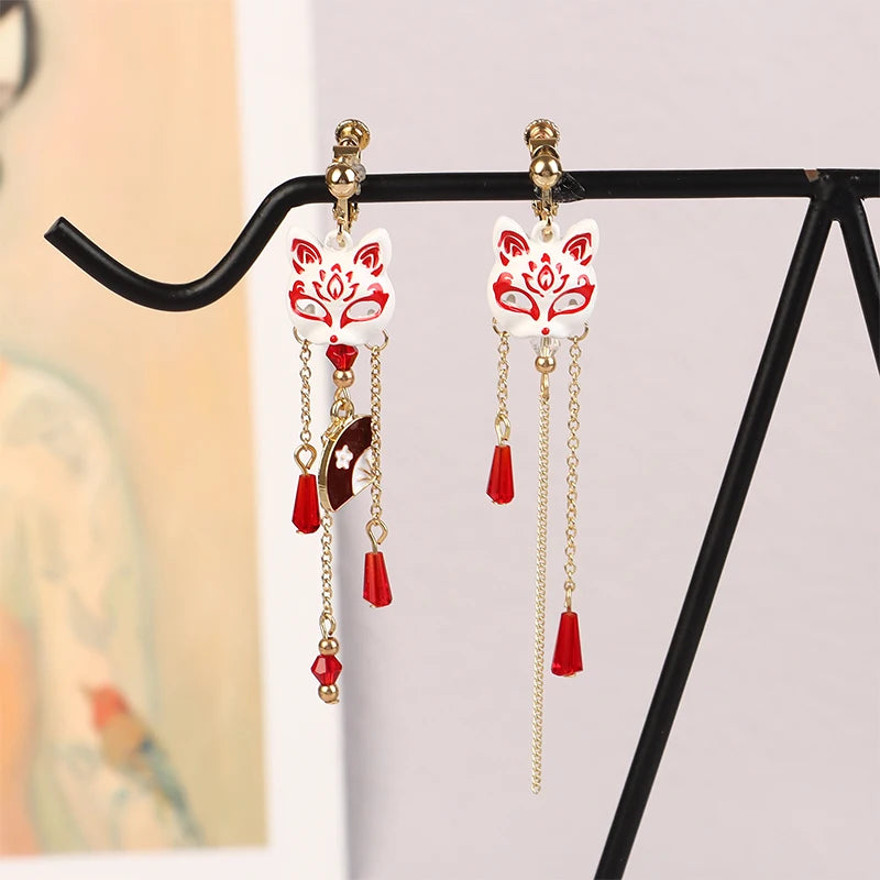 Boucle d'oreilles Masque de renard
