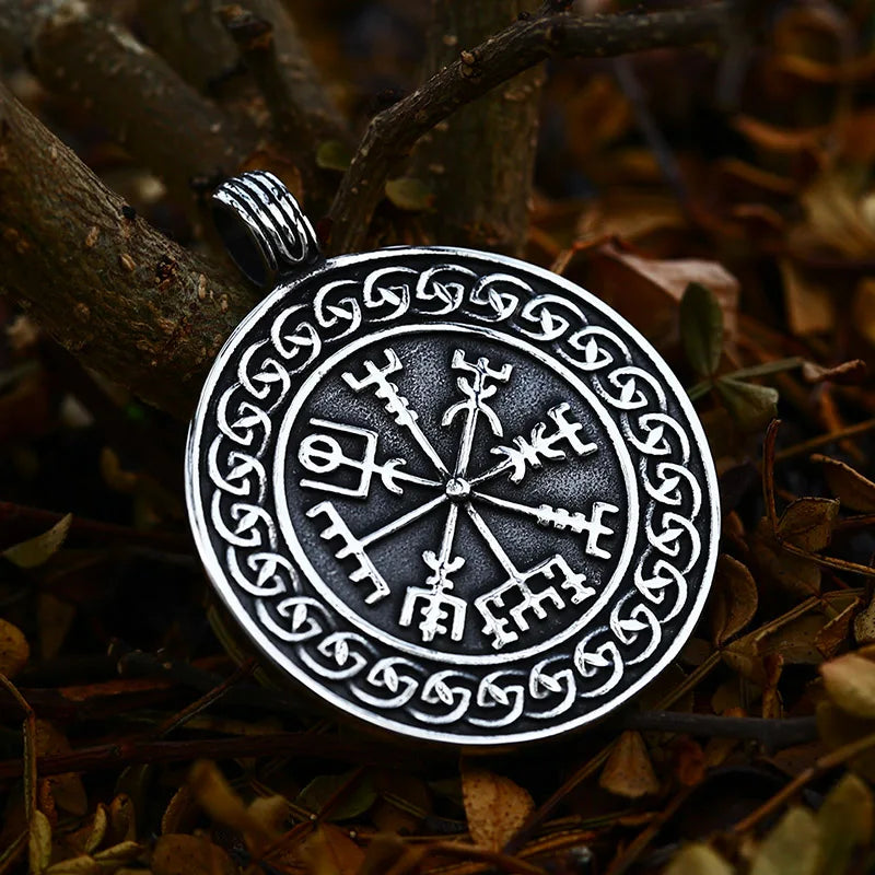 Amulette Rune Nordic style Retro Acier Inoxydable