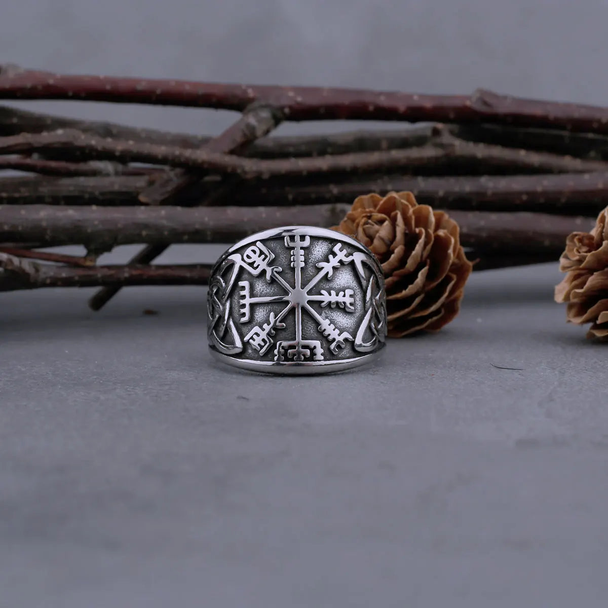 Bagues Boussoles Viking Vegvisir