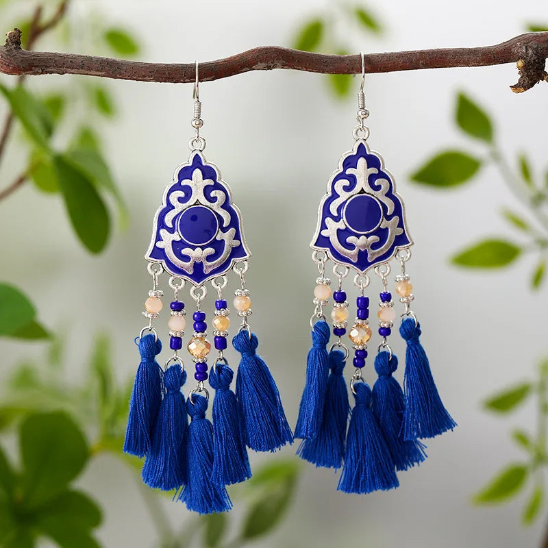 Boucle d'oreilles ethnique