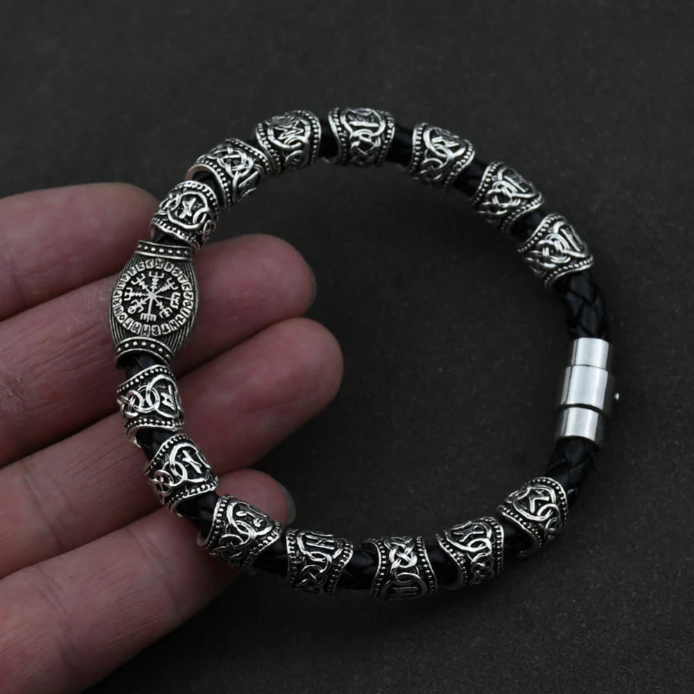 Bracelet Viking Vegvisir 3/11/13 Runes
