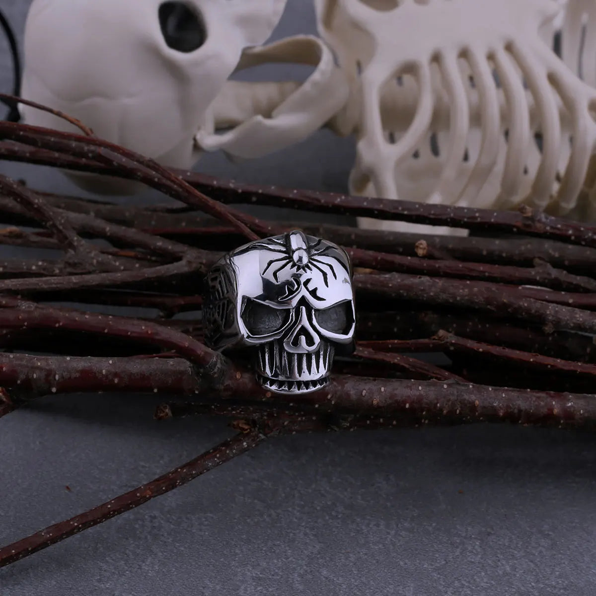 Bague SpiderSkull
