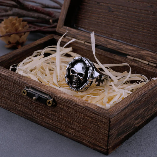 Bague Skull & Chain