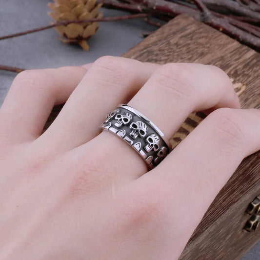 Bague Crâne rétro