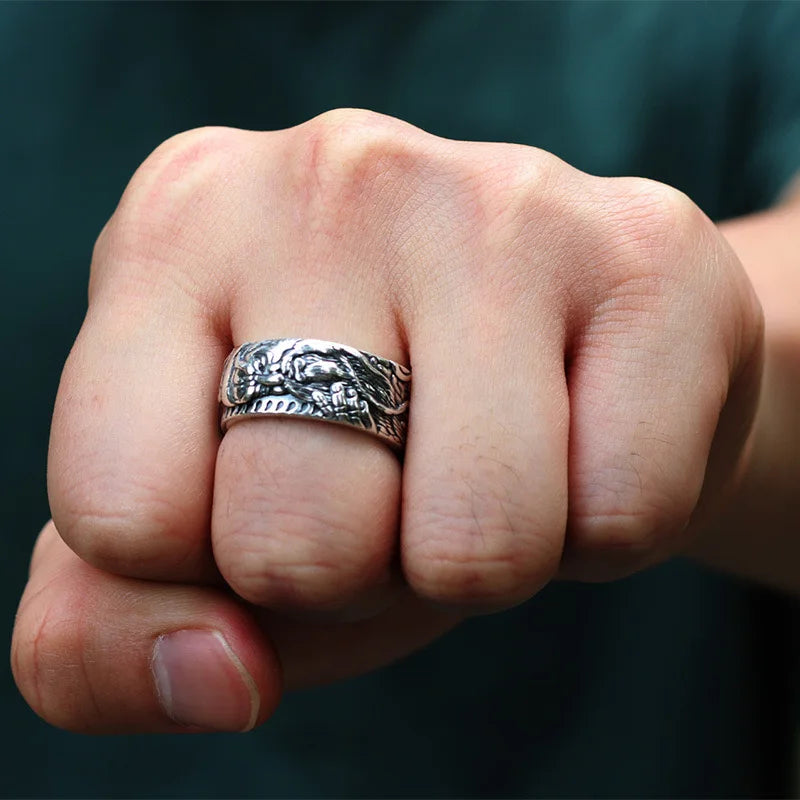 Bague Guan Gong ajustable