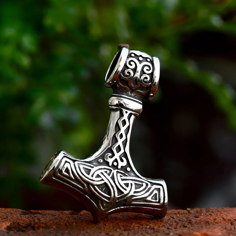 Pendentif Marteaux de Thor Mjolnir en Acier Inoxydable
