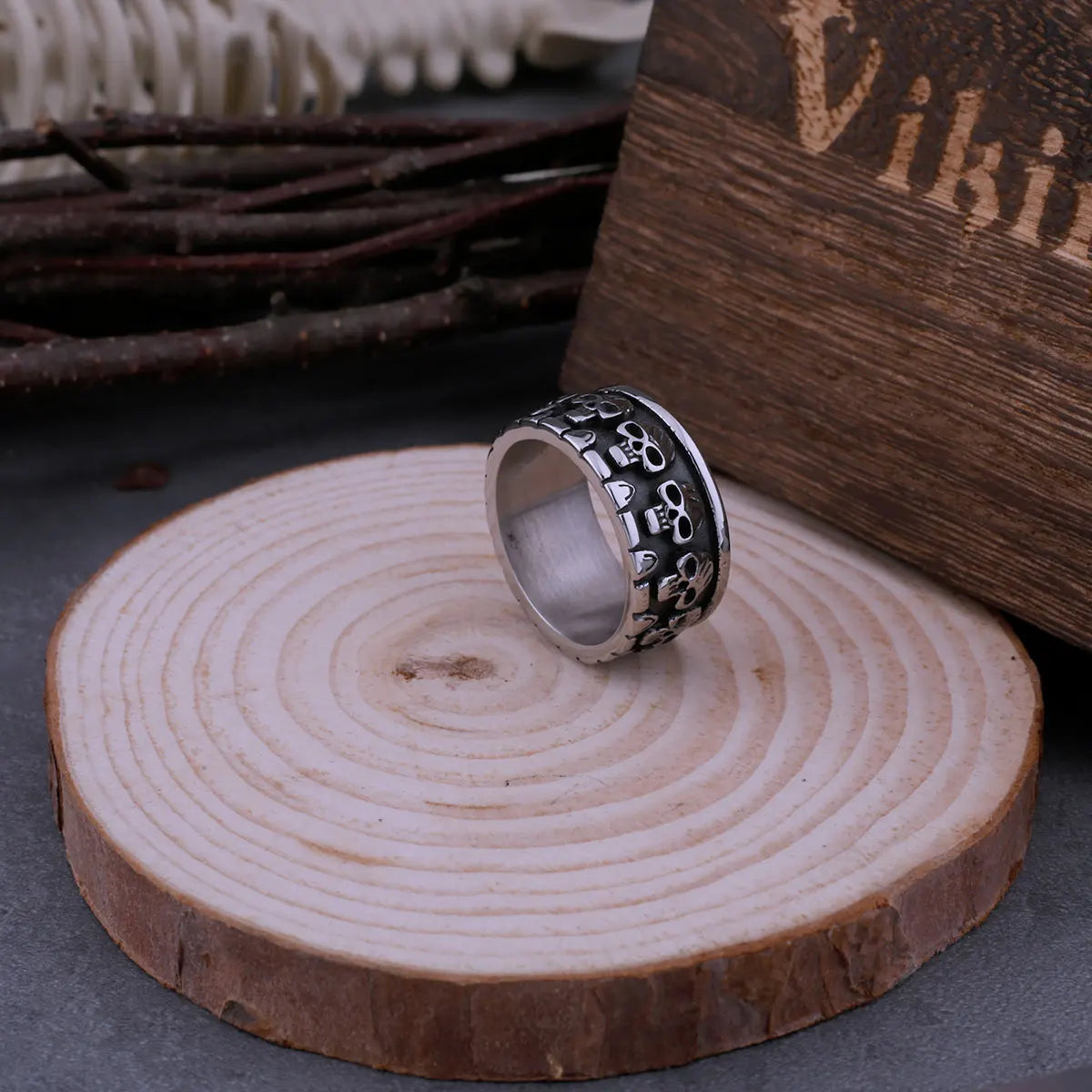 Bague Crâne rétro