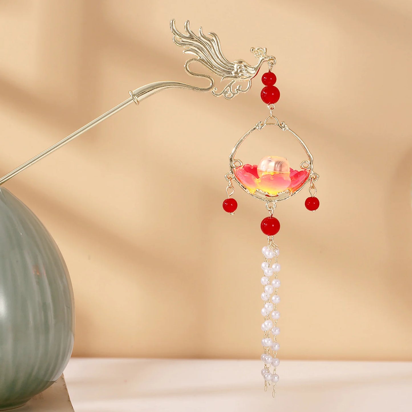 Hair stick Lantern