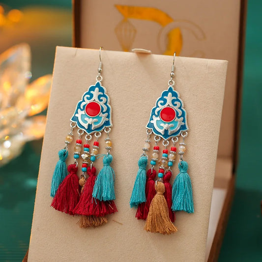 Boucle d'oreilles ethnique