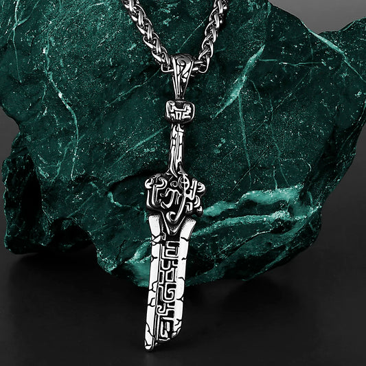 Pendentif Epée brisée inspiration God of War en Acier Inoxydable