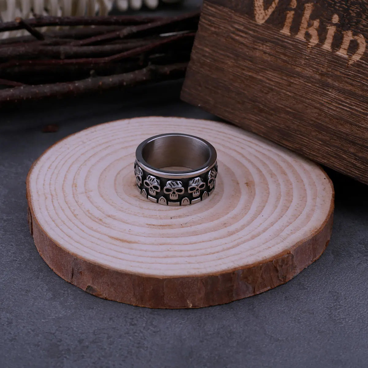 Bague Crâne rétro