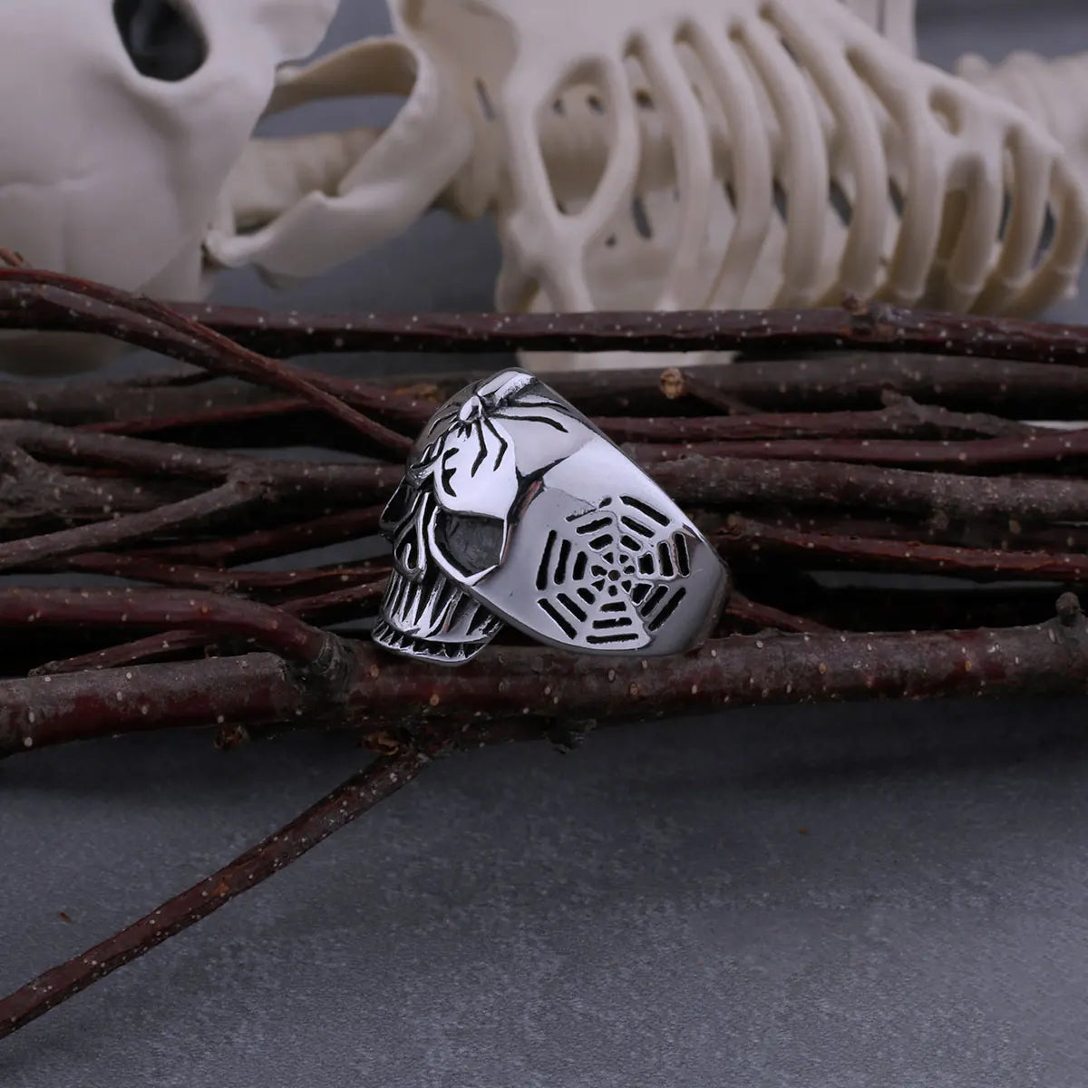 Bague SpiderSkull