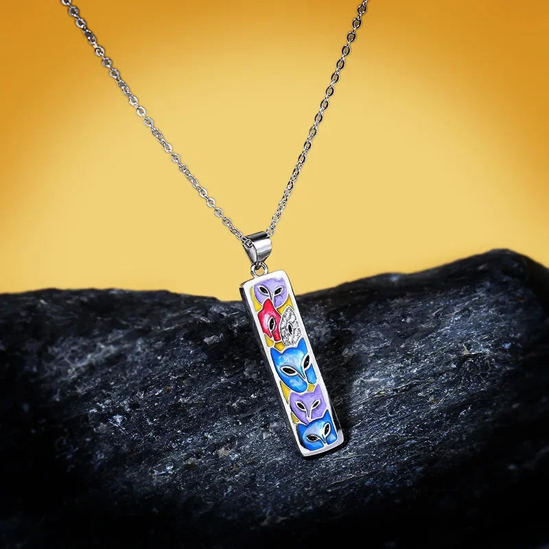 Pendentif Kitty Color Argent S925