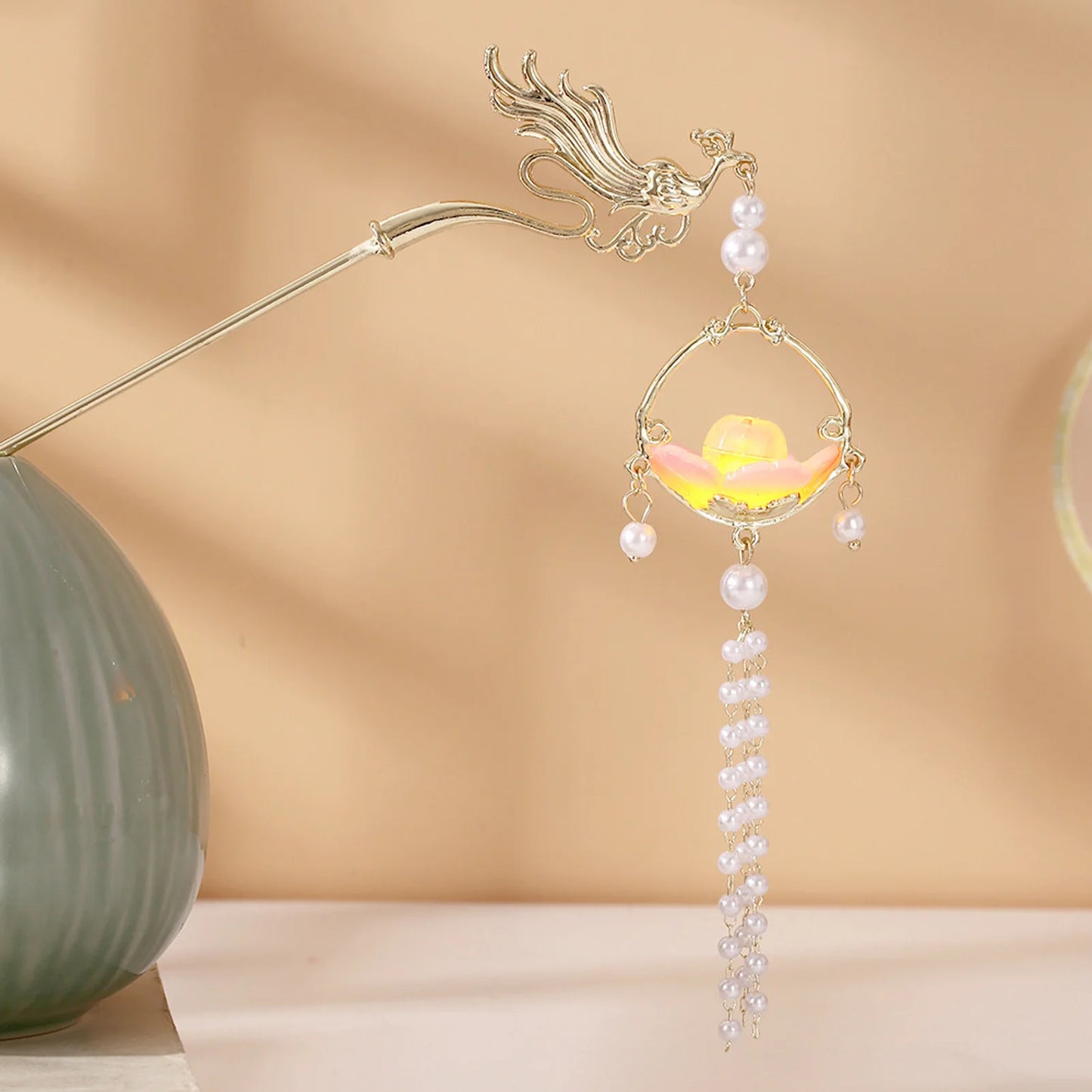Hair stick Lantern