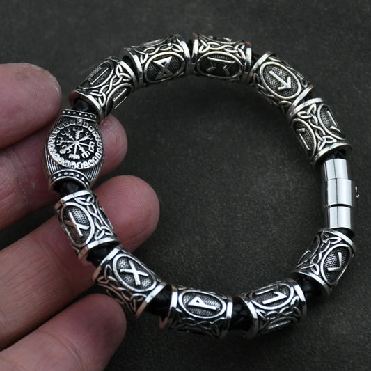 Bracelet  Viking Vegvisir 3/11/13 Runes