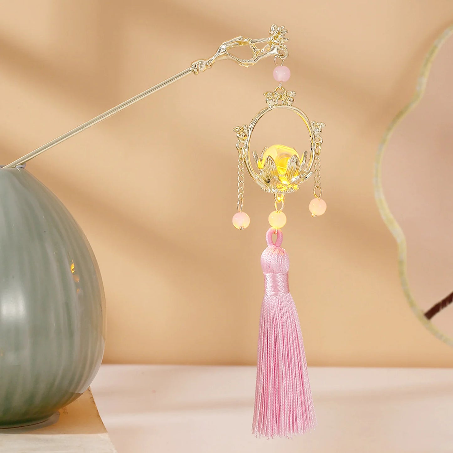 Hair stick Lantern