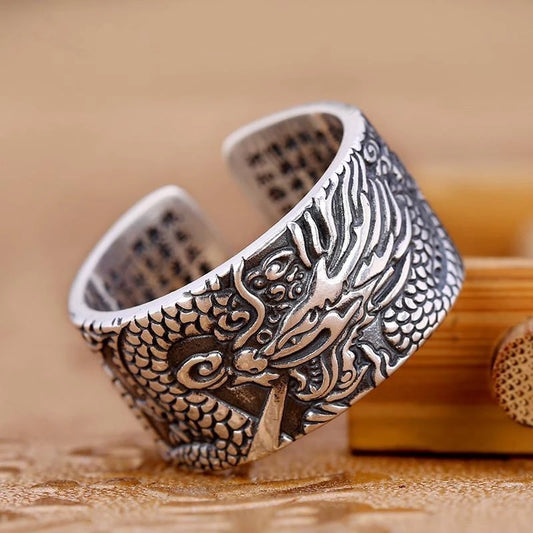 Bague ajustable Dragon légendaire