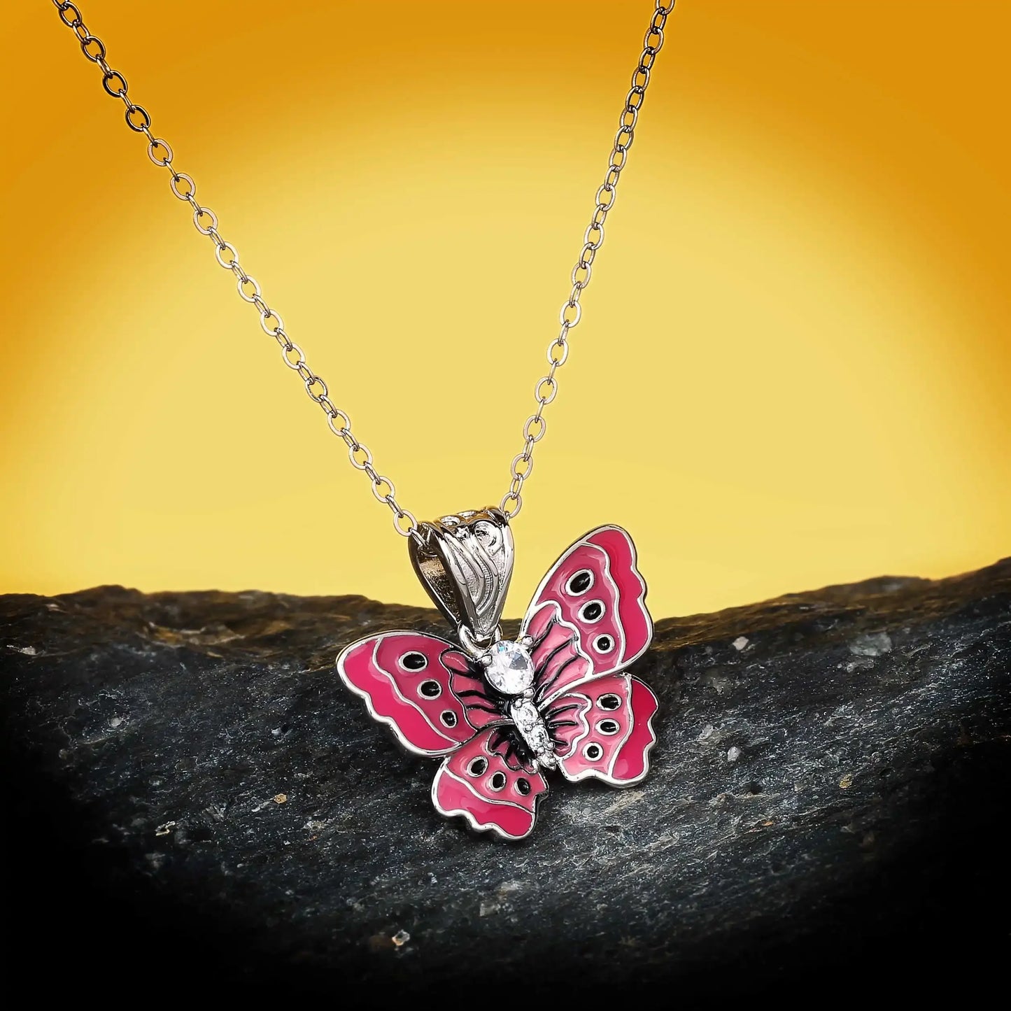 Pendentif Butterfly Argent S925 & Zirconium