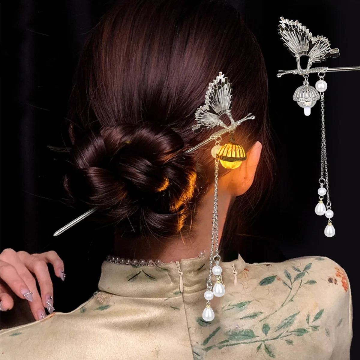 Hair stick Lantern